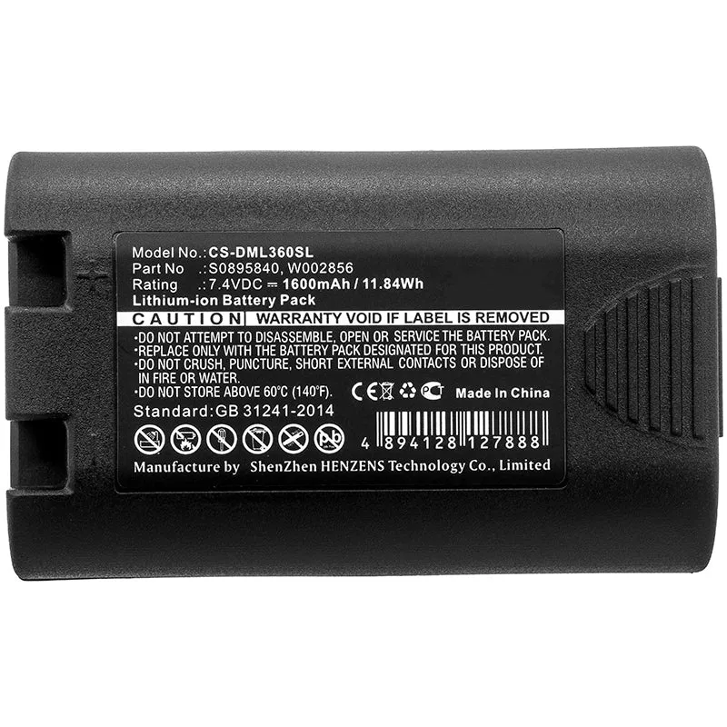 7.4V 1600mAh Portable Printer battery for LabelManager 360D Rhino 5200 Rhino 4200 LabelManager 420P PL200 Li-ion