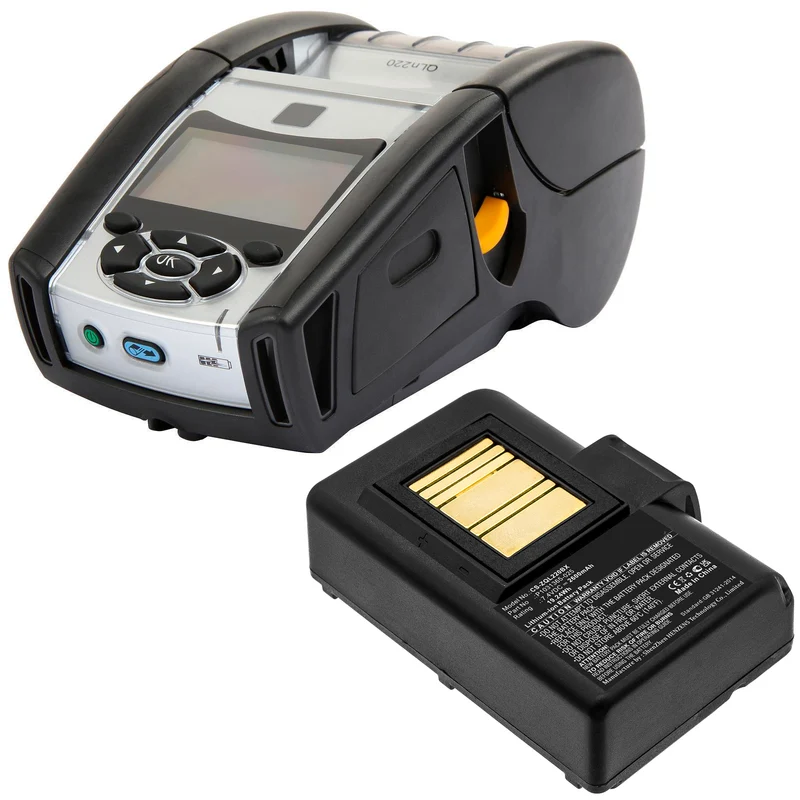 7.4V 2600mAh Portable Printer Battery for ZQ500 ZQ510 ZQ520 ZQ610 ZQ610HC ZQ620 ZQ620HC ZR628 ZR638 Li-ion