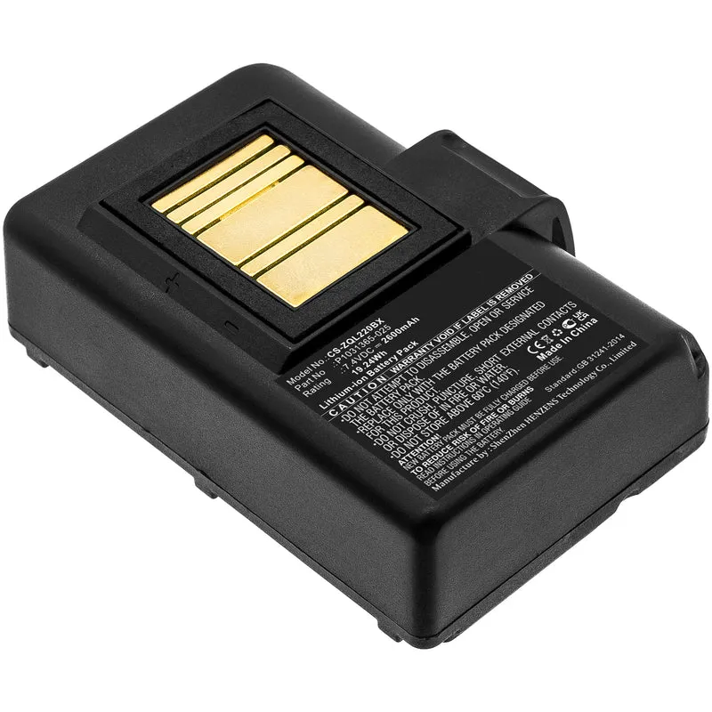 7.4V 2600mAh Portable Printer Battery for ZQ500 ZQ510 ZQ520 ZQ610 ZQ610HC ZQ620 ZQ620HC ZR628 ZR638 Li-ion