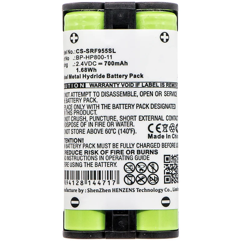 2.4V 700mAh wireless headset battery for MDR-RF995 MDR-RF995RK WH-RF400 Ni-MH