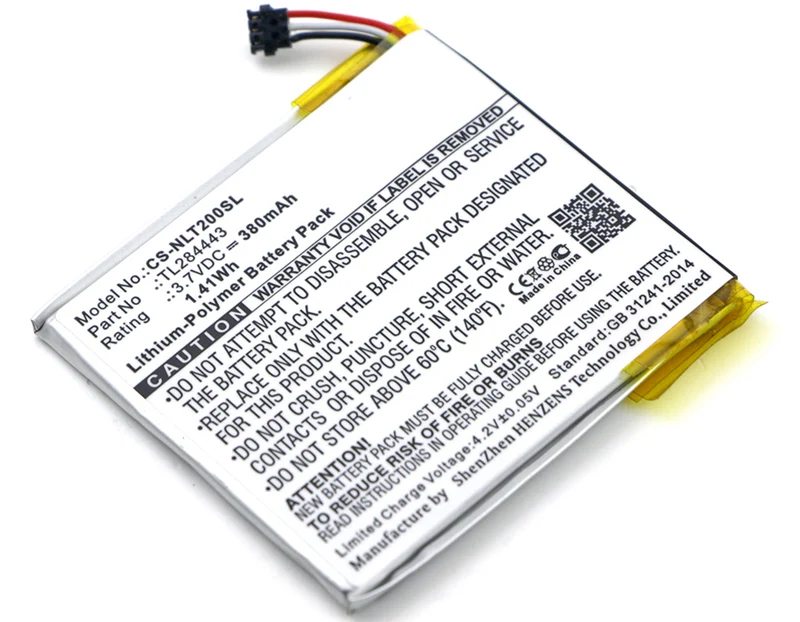 3.7V 380mAh Smart Home battery for Learning Thermostat 3rd Genera T3007ES T3008US T4000ES Thermostat E Li-Polymer