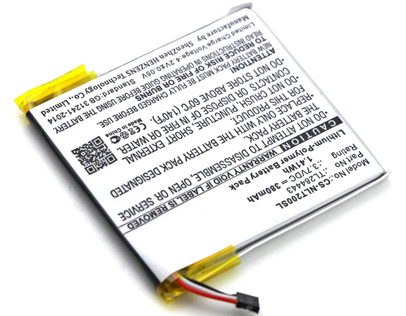 3.7V 380mAh Smart Home battery for Learning Thermostat 3rd Genera T3007ES T3008US T4000ES Thermostat E Li-Polymer