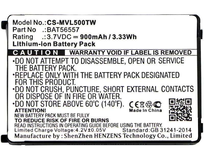 3.7V 900mAh Two-Way Radio Battery for CLS1000 CLS1100 CLS1110 CLS1114 CLS1410 CLS1415 CLS1450 CLS1450CB CLS1450CH VL120 VL50 Li-ion