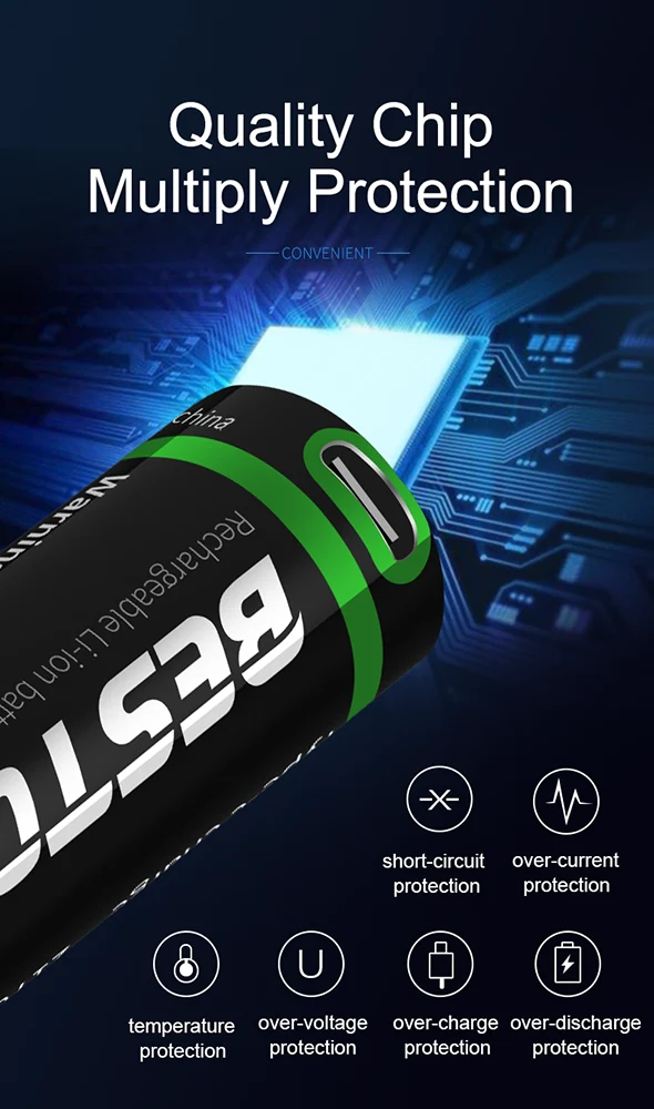 2pcs 21700 3.7V 5000mAh Type-C Rechargeable Lithium Battery for Torch