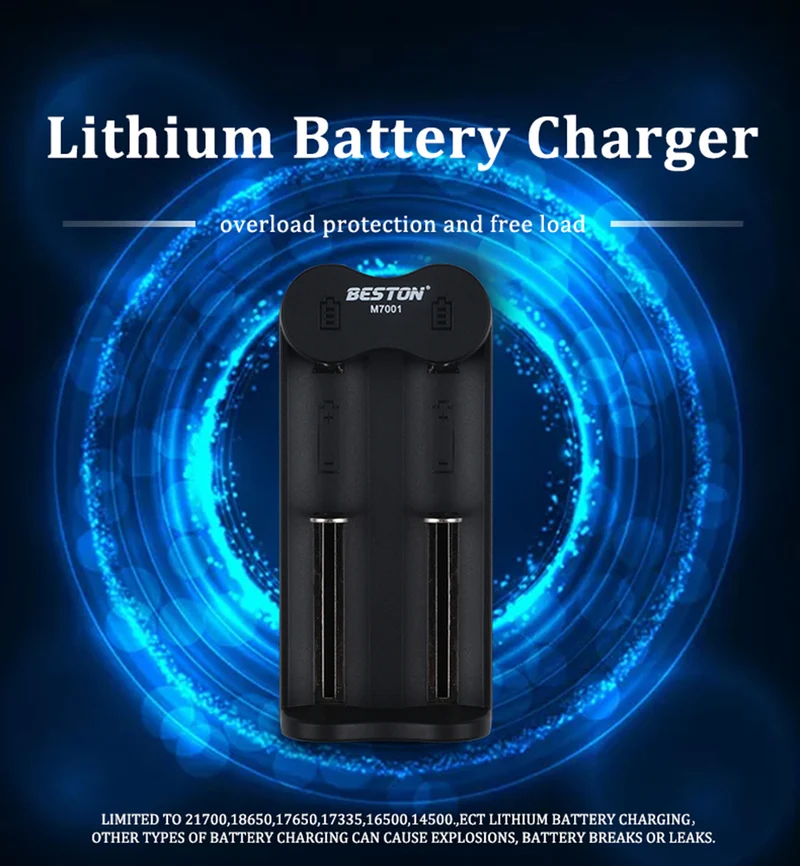 Fast Smart Battery Charger 3.7V 4.2V 2 Slots Charger For 18650 21700 32700 26650 16430 Rechargeable Batteries Newest Arrival