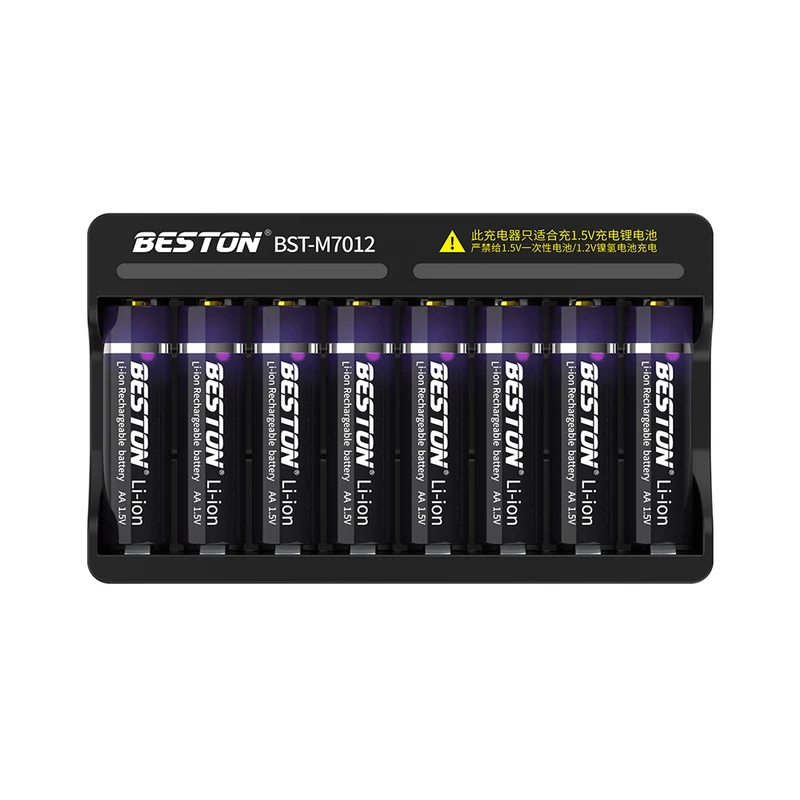 8 slots 1.5 LI-ion lithium battery smart charger quick charger BESTON high quality