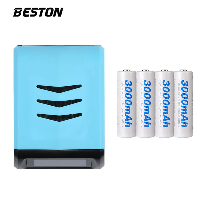 high quality LCD display fast charger Beston C9001 for AA/AAA Ni-MH battery