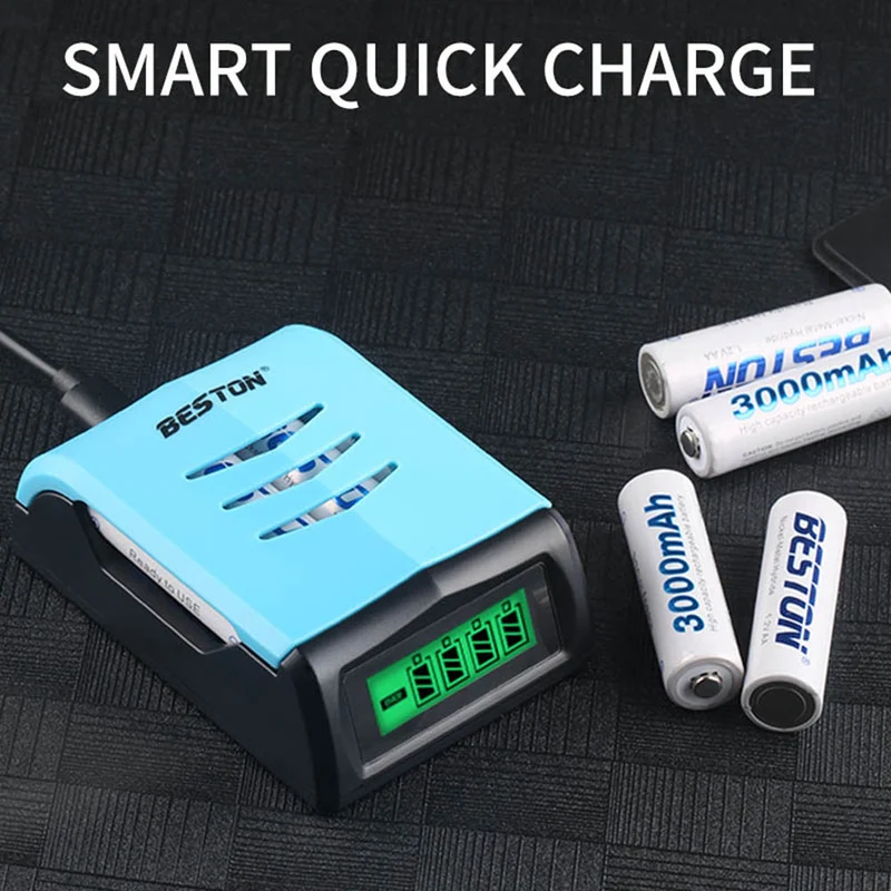 high quality LCD display fast charger Beston C9001 for AA/AAA Ni-MH battery