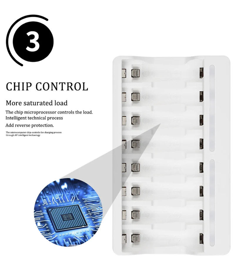 C9010 8 Channel Smart Fast Beston AA AAA Rechargeable Charger USB Charger