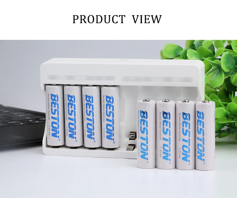 C9010 8 Channel Smart Fast Beston AA AAA Rechargeable Charger USB Charger