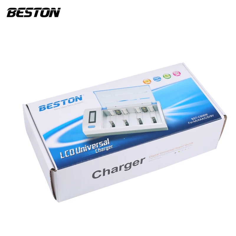 D,C,AA,AAA,9V Beston multifunction universal charger Smart