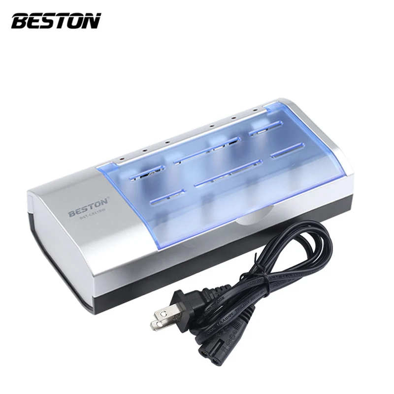 multi-function C821BW universal Smart D,C,AA,AAA,9V battery charger Beston