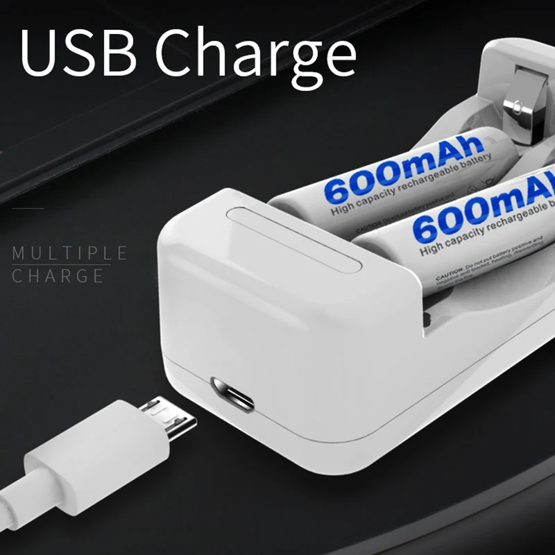 Intelligent USB charger with 2 slots for rechargeable AA AAA Ni-MH charger Beston