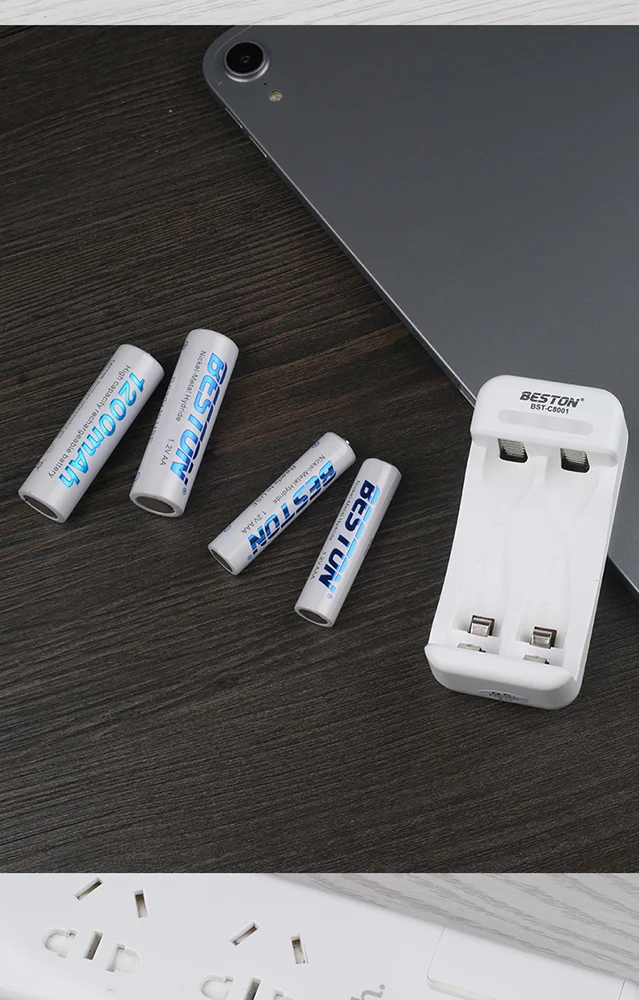 Intelligent USB charger with 2 slots for rechargeable AA AAA Ni-MH charger Beston