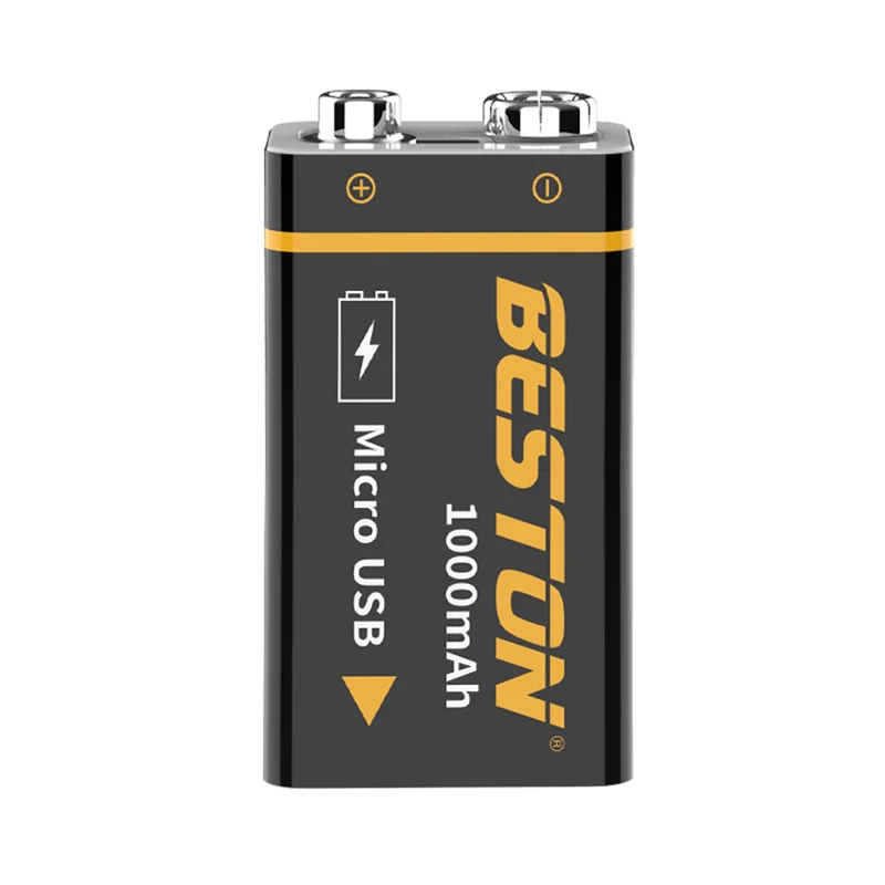1000mAh BESTON High quality Micro USB 9V li-ion Rechargeable Battery for Multimeter and Electronic Instrument