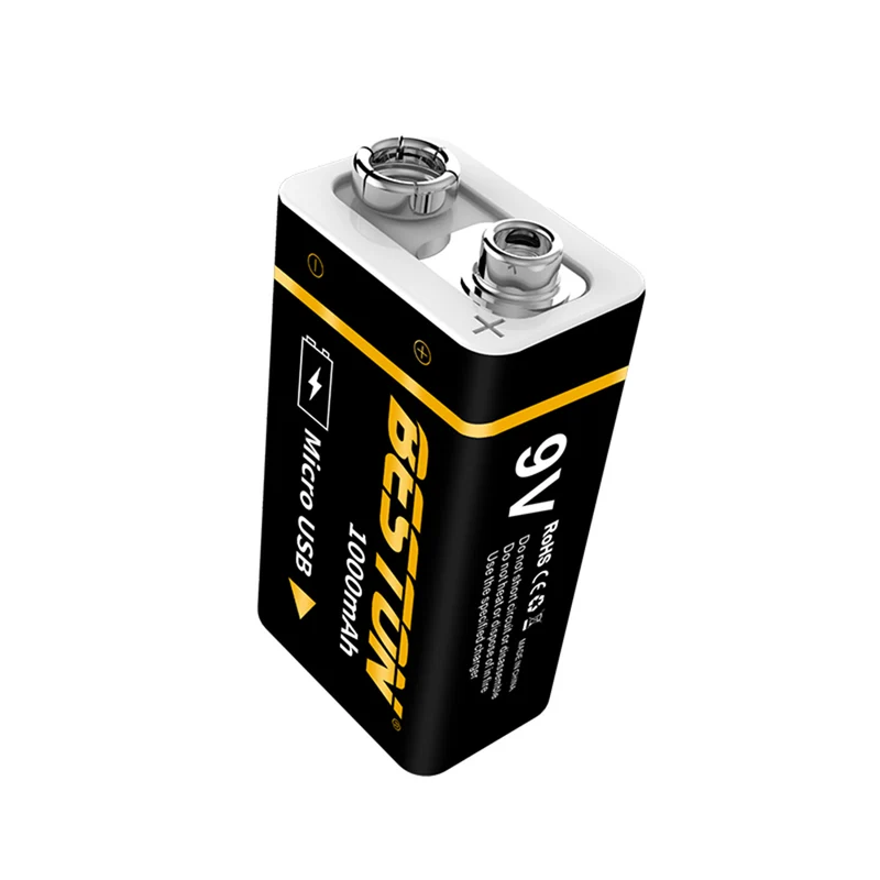 1000mAh BESTON High quality Micro USB 9V li-ion Rechargeable Battery for Multimeter and Electronic Instrument