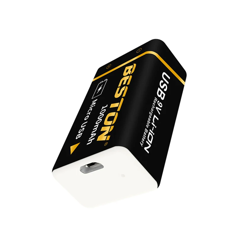 1000mAh BESTON High quality Micro USB 9V li-ion Rechargeable Battery for Multimeter and Electronic Instrument