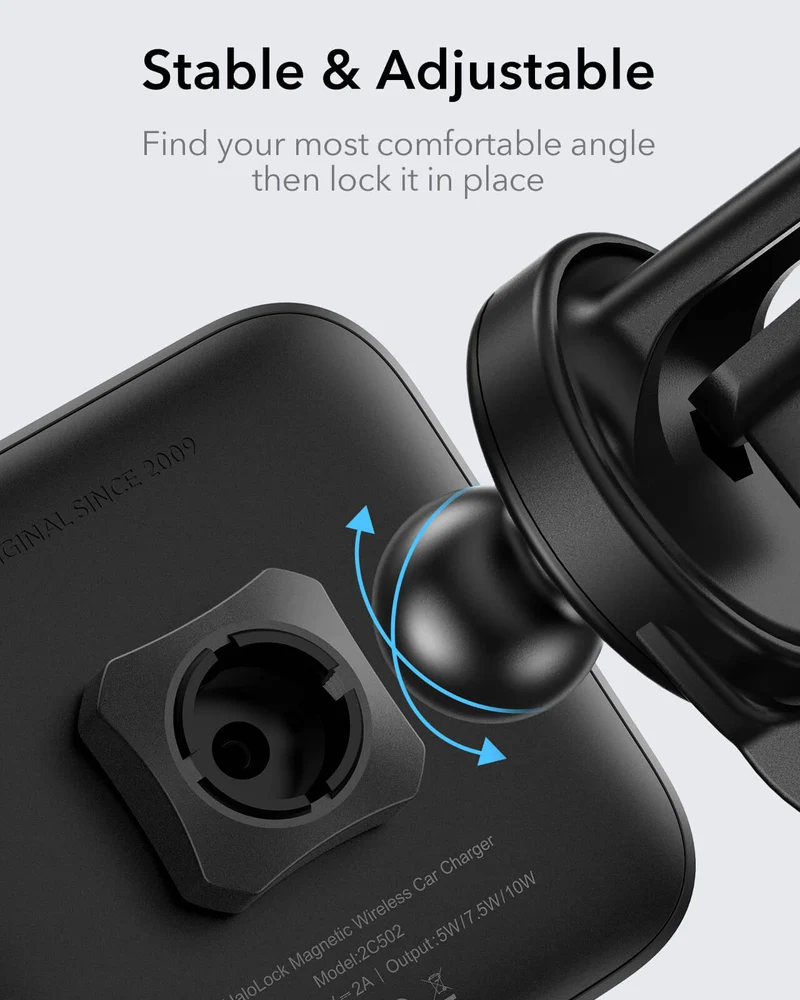 Magnetic Wireless Car Charger and AirPods Pro 3 Orbit Case Bundle-Black
