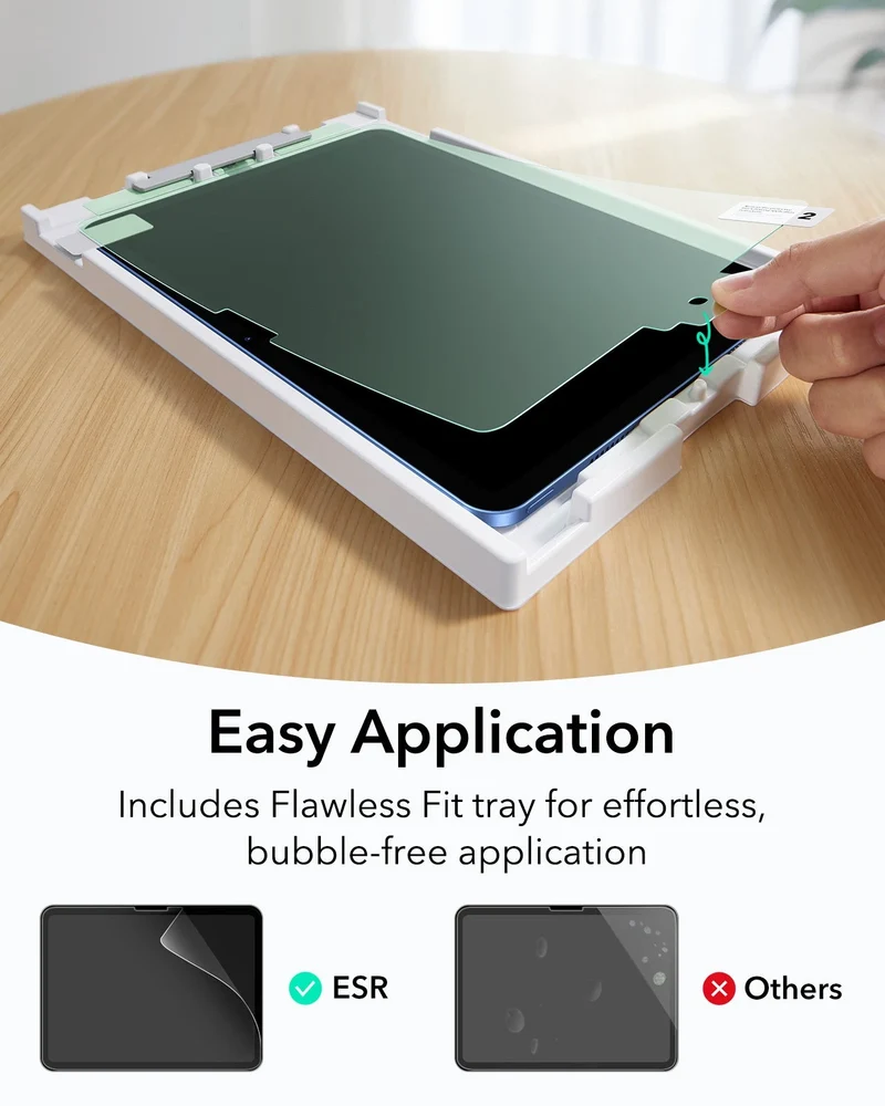 iPad 10th Gen Flex Keyboard Case (Detachable), Paper-Feel Screen Protector & Find My Pencil Bundle- US Layout-Blue