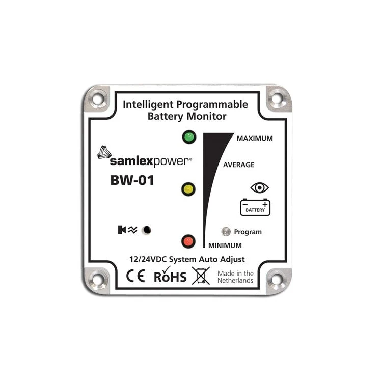 BW-01 Intelligent Programmable Battery Monitor 12/24V Single Bank