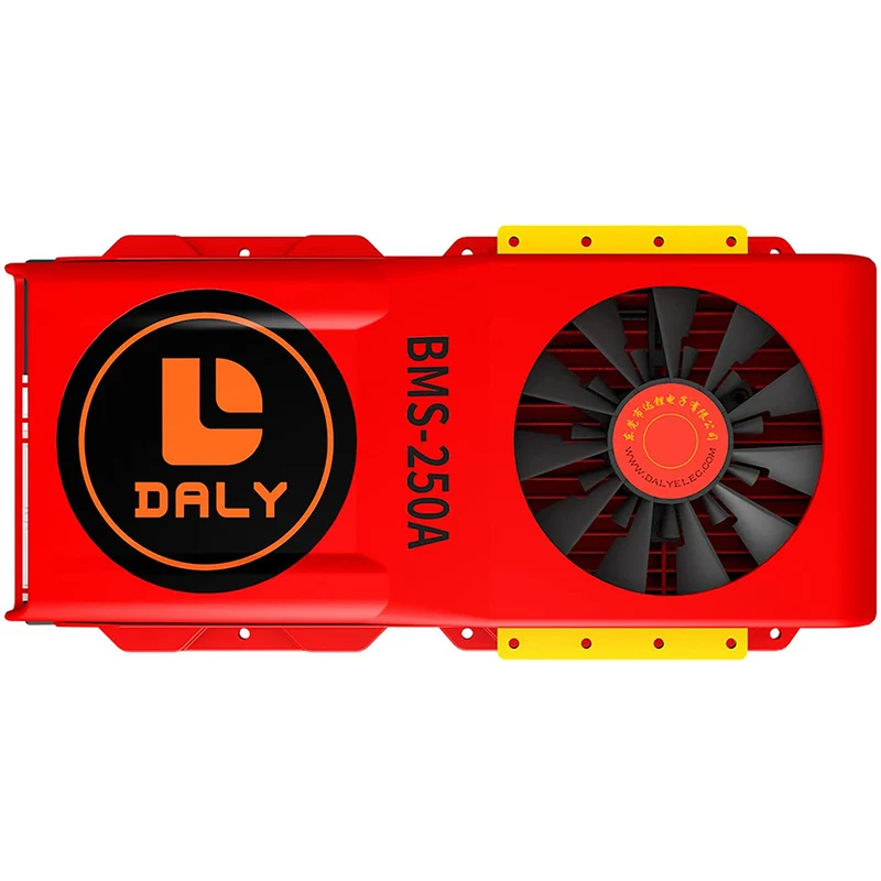 Daly smart bms LifePO4 24S 72V 250A bluetooth BMS FAN board 52 130 235