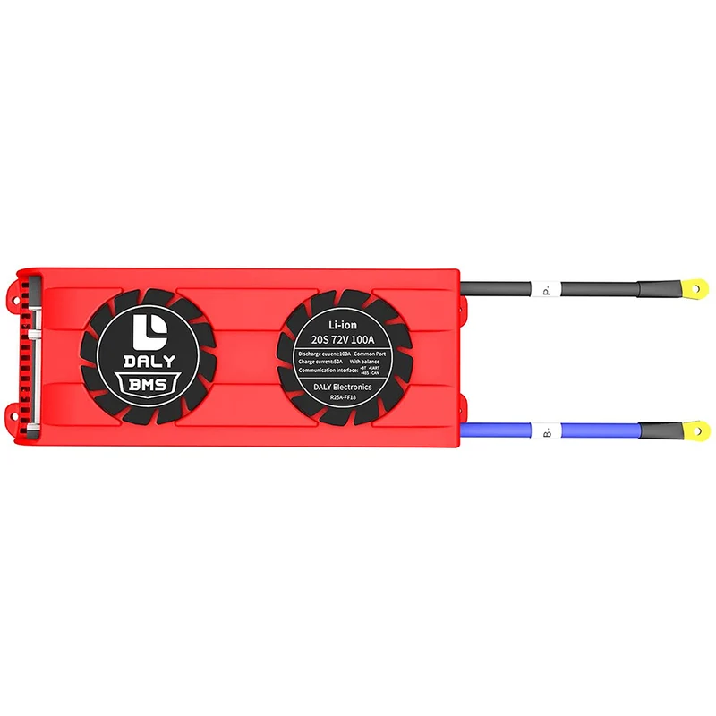Daly smart bms Li-ion 20S 72V 100A bluetooth BMS FAN board 33 65 184