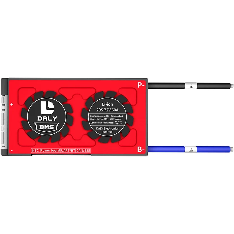Daly smart bms LifePO4 20S 60V 60A Li-ion 20S 72V 60A bluetooth BMS board 18 66 128