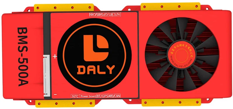 Daly smart bms Lifepo4 16S 48V 500A Li-ion 16S 60V 500A bluetooth BMS FAN board 52 130 257