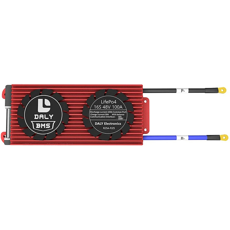 Daly smart bms LifePO4 16S 48V 100A Li-ion 16S 60V 100A bluetooth BMS board 24 65 166