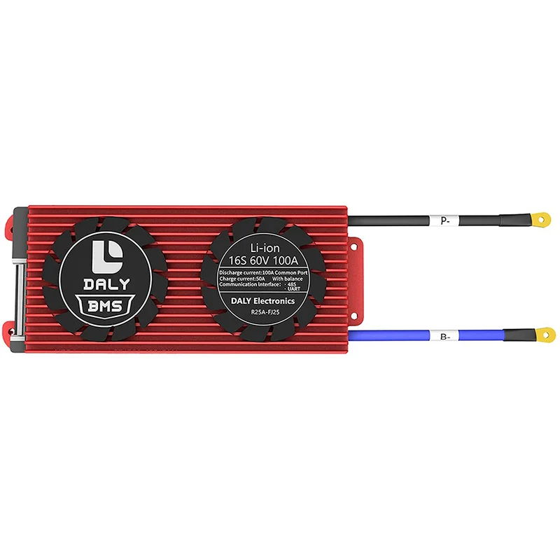 Daly smart bms LifePO4 16S 48V 100A Li-ion 16S 60V 100A bluetooth BMS board 24 65 166