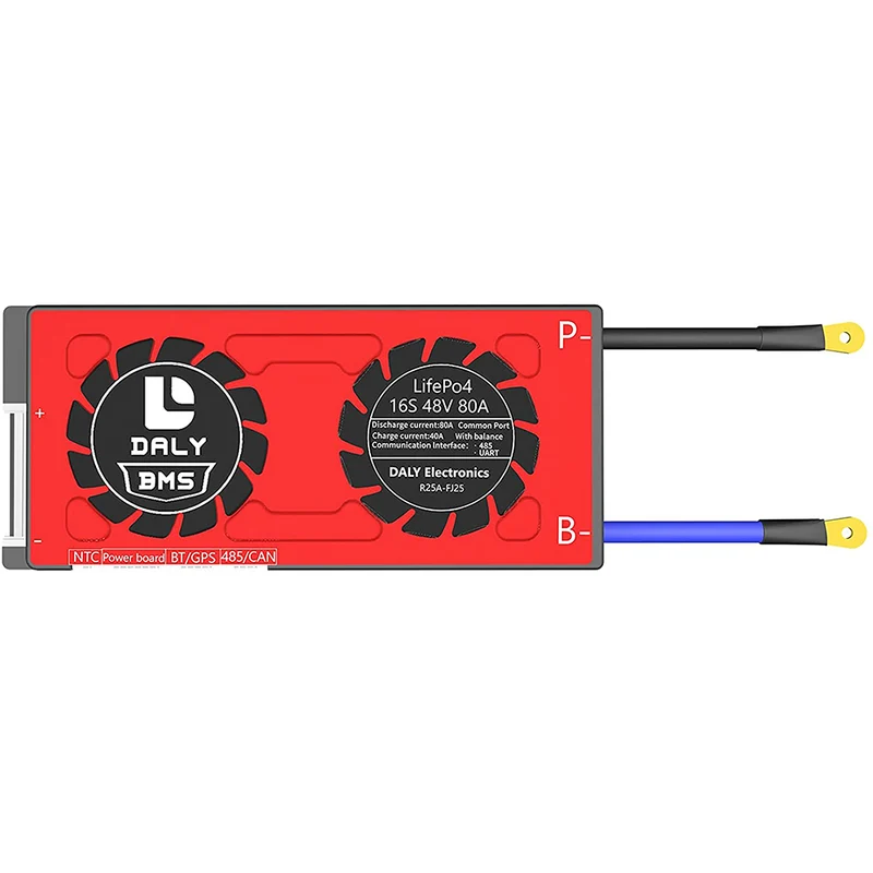 Daly smart bms LifePO4 16S 60V 80A Li-ion 16S 48V 80A bluetooth BMS board 19 66 150