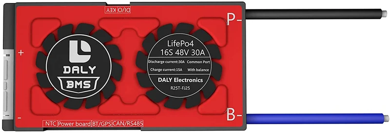 Daly smart bms LifePO4 16S 60V 30A Li-ion bluetooth BMS board 13 66 128