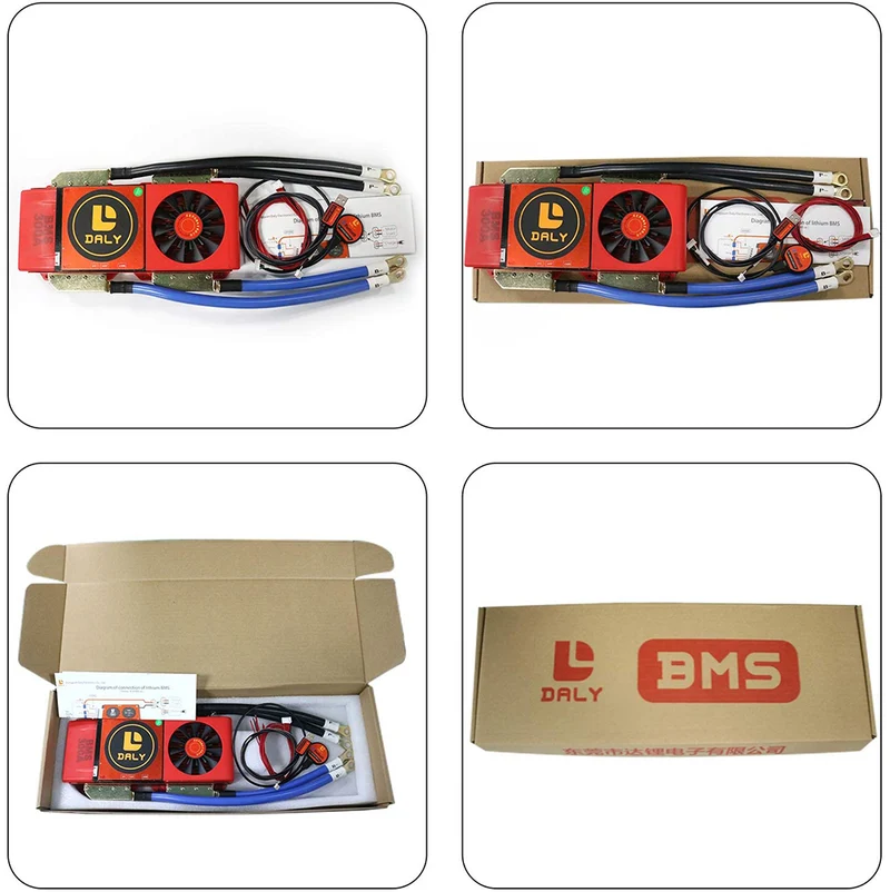 Daly smart bms Lifepo4 15S 48V 300A bluetooth BMS FAN board 52 130 257