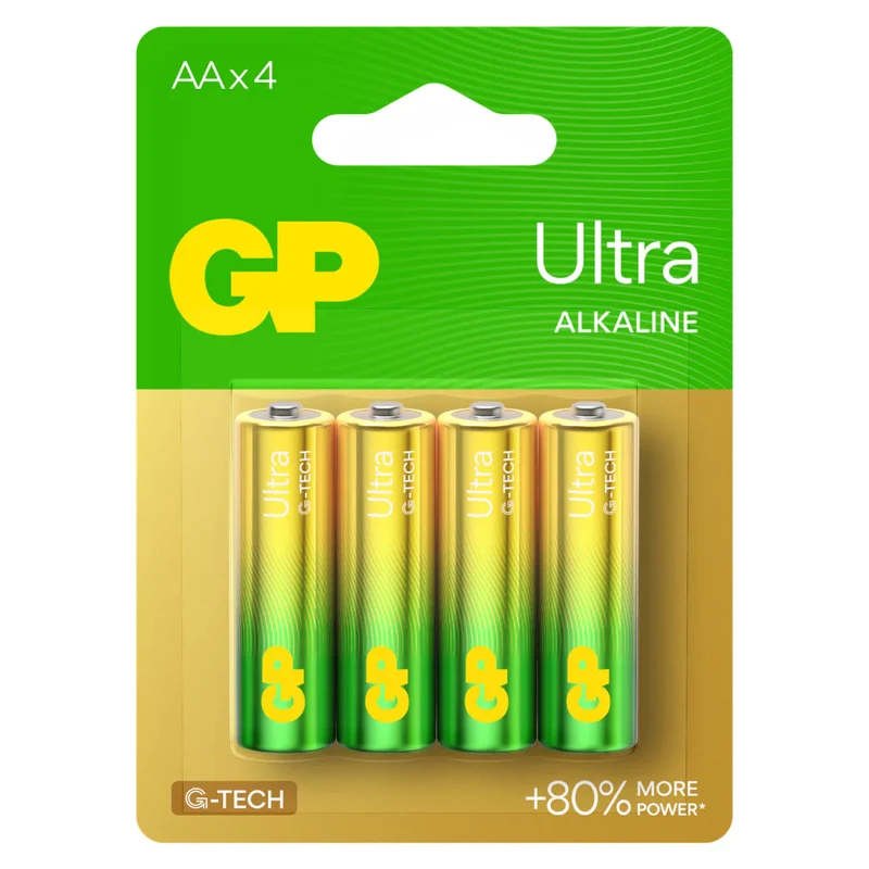 GP15AUETA21-2GSBC4 AA Alkaline Battery GP Ultra (Pkg of 4)