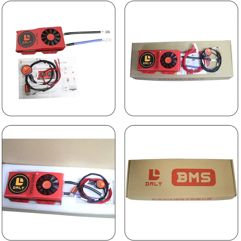 Daly smart bms Lifepo4 12S 36V 150A bluetooth BMS FAN board 50 120 209