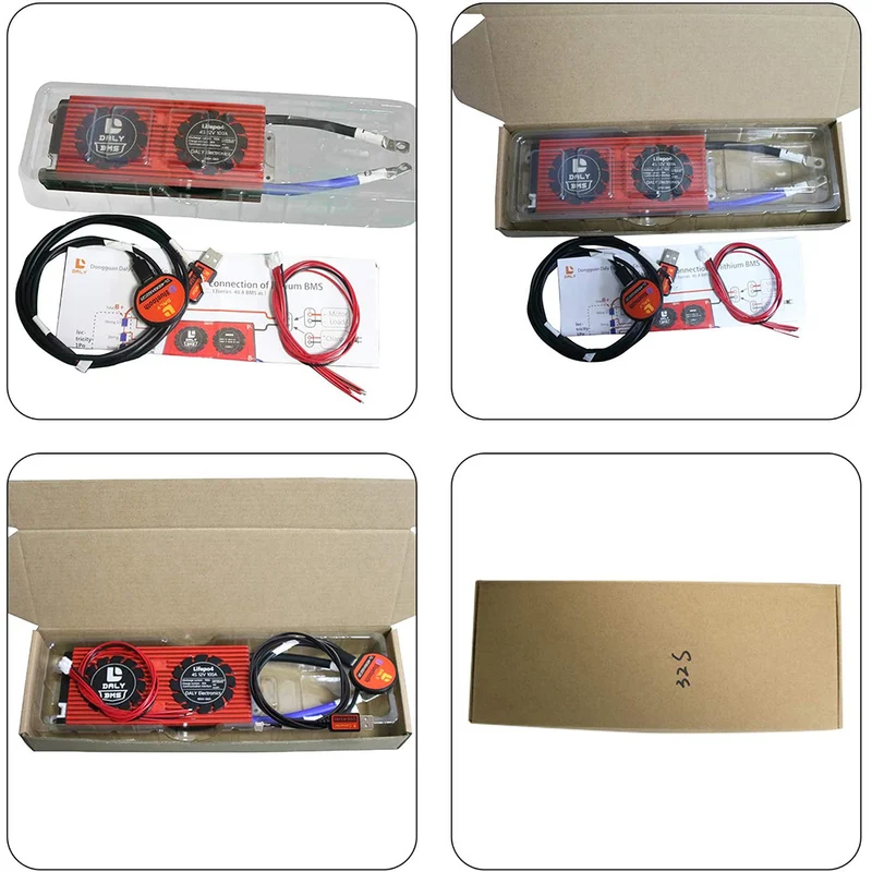 Daly smart bms Lifepo4 12S 36V 100A bluetooth BMS board 24 65 166