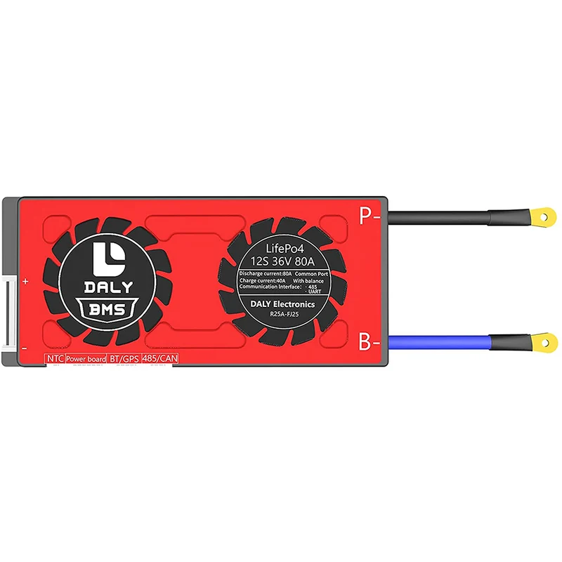 Daly smart bms Lifepo4 12S 36V 80A bluetooth BMS board 19 66 150