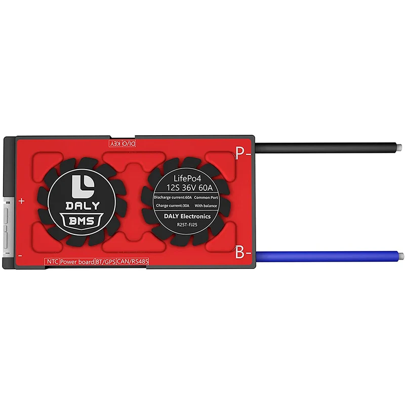 Daly smart bms Lifepo4 12S 36V 60A bluetooth BMS board 18 66 128