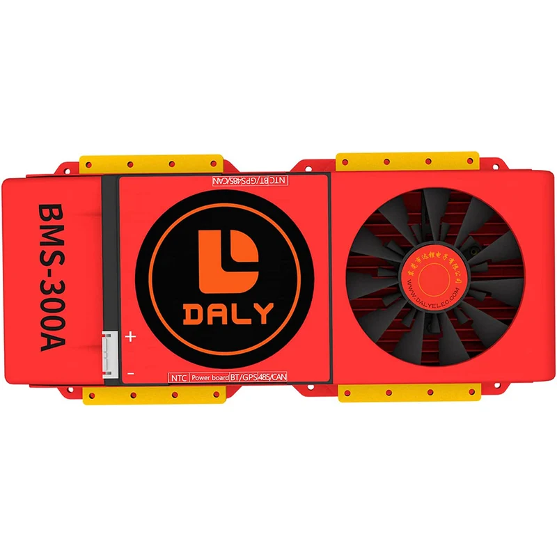 Daly smart bms Li-ion 10S 36V 300A bluetooth BMS FAN board 52 130 257