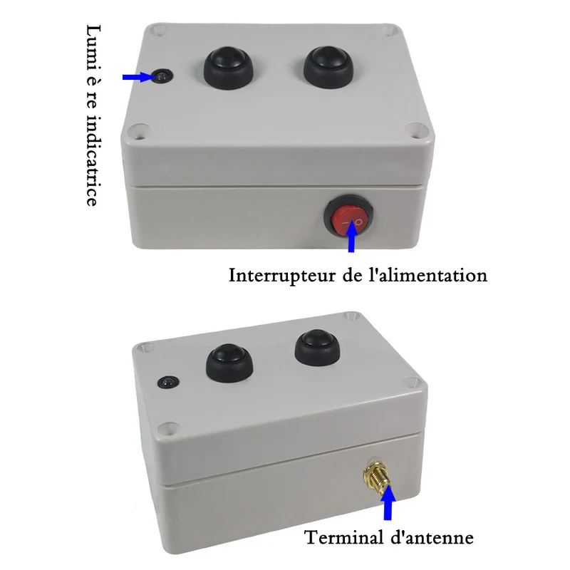 2 Bouton 1000 Mètres Étanche Émetteur Radio Télécommande Sans Fil Universelle (Modèle: 0021068)