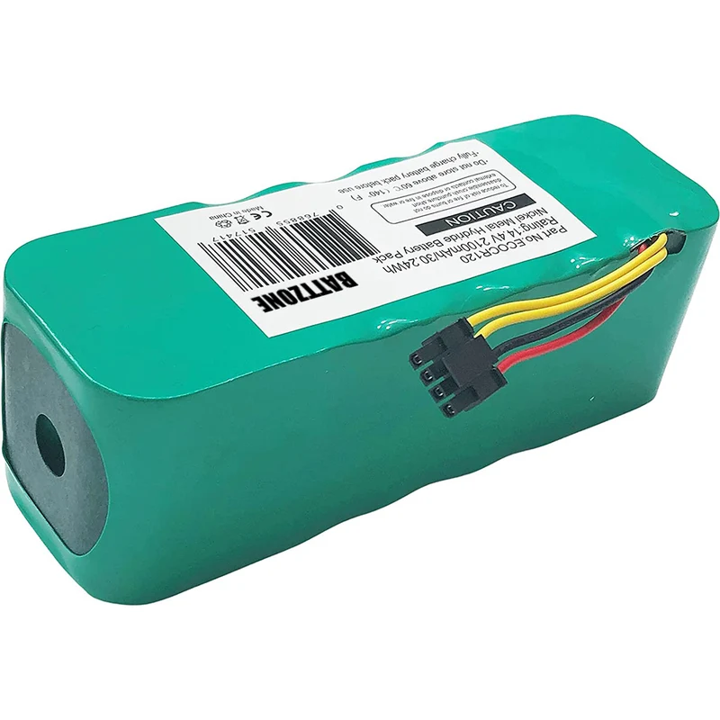 14.4V 2100mAh Battery Compatible for Ariete Briciola, Amibot, Dibea, Haier Midea Sichler Profimaster LP43SC2000P KK8 X500 Robot Vac Vacuum Cleaner