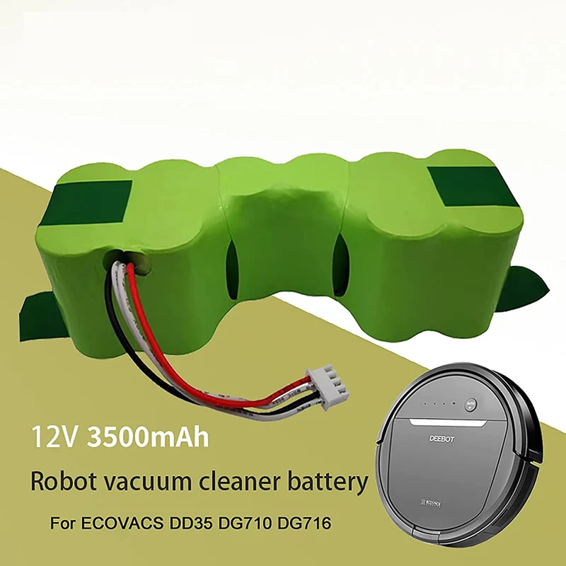 12V 3500mAh Replacement Battery for Deebot 901 ECOVACS DM88 DD35 DD33 DD35E DD56 DD37 DT88DE55 Sweepper Vacuum Robot