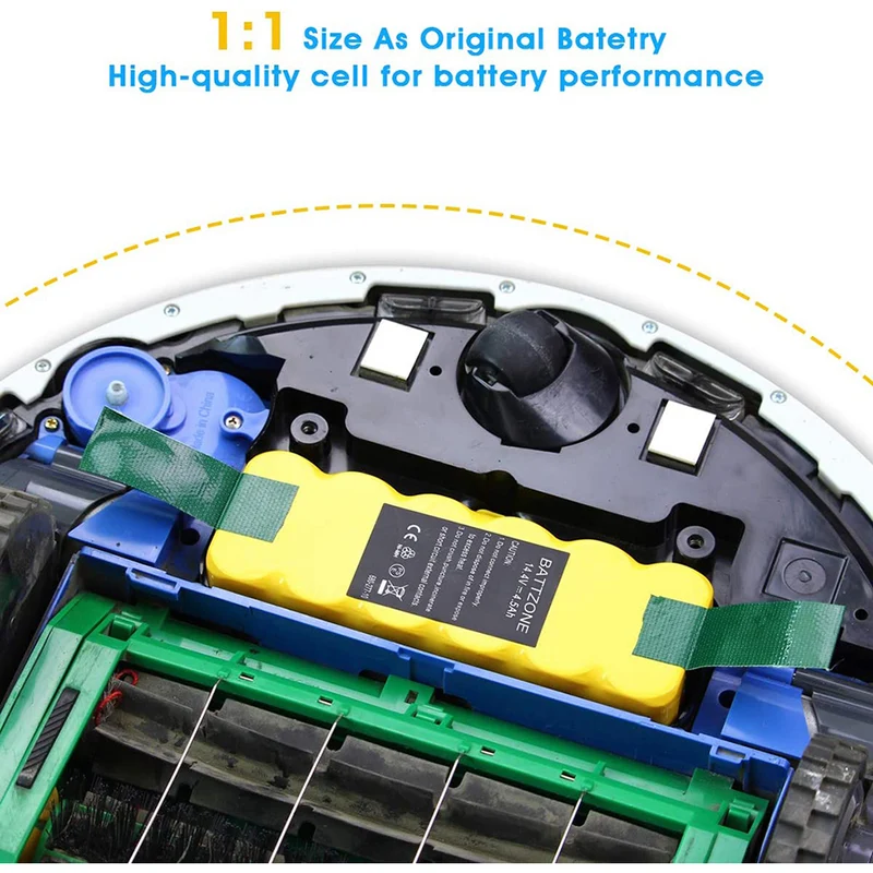 Battery 14.4 V 4.5 Ah compatible with battery Roomba R3 500 600 700 800 900 Series 500 510 531 535