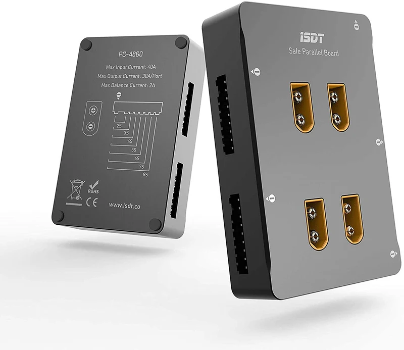 PC-4860 ISDT Lipo Charger Parallel Charging Station Support 4 Packs of LiPo Battery 1-8S XT60 RC