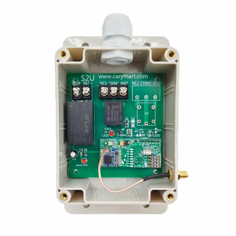 230V interrupteur sans fil sortie contact sec 1 voie 10A 5 km (Modèle: 0020688)