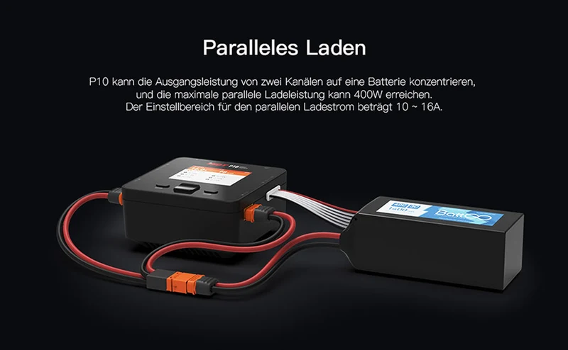 P10 400W 16A ISDT Lipo Battery Balance Charger DC 250WX2 Dual for Rc Models 1-6S Li-ion Life NiCd NiMH LiHV PB