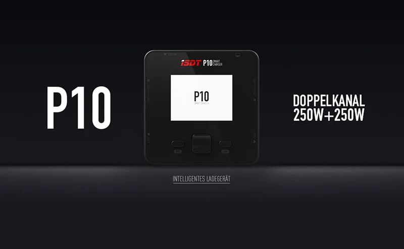 P10 400W 16A ISDT Lipo Battery Balance Charger DC 250WX2 Dual for Rc Models 1-6S Li-ion Life NiCd NiMH LiHV PB