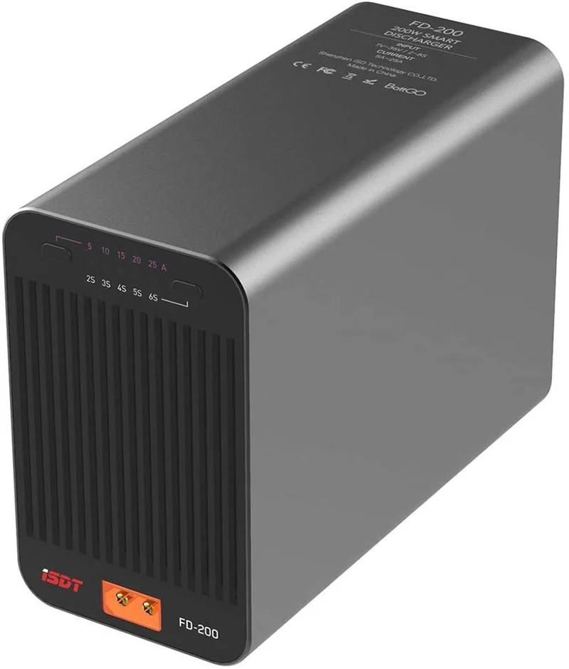 FD-200 ISDT App Control Lipo Battery Balance Discharger 200W/25A 2-8s 7-35v Lipo Battery