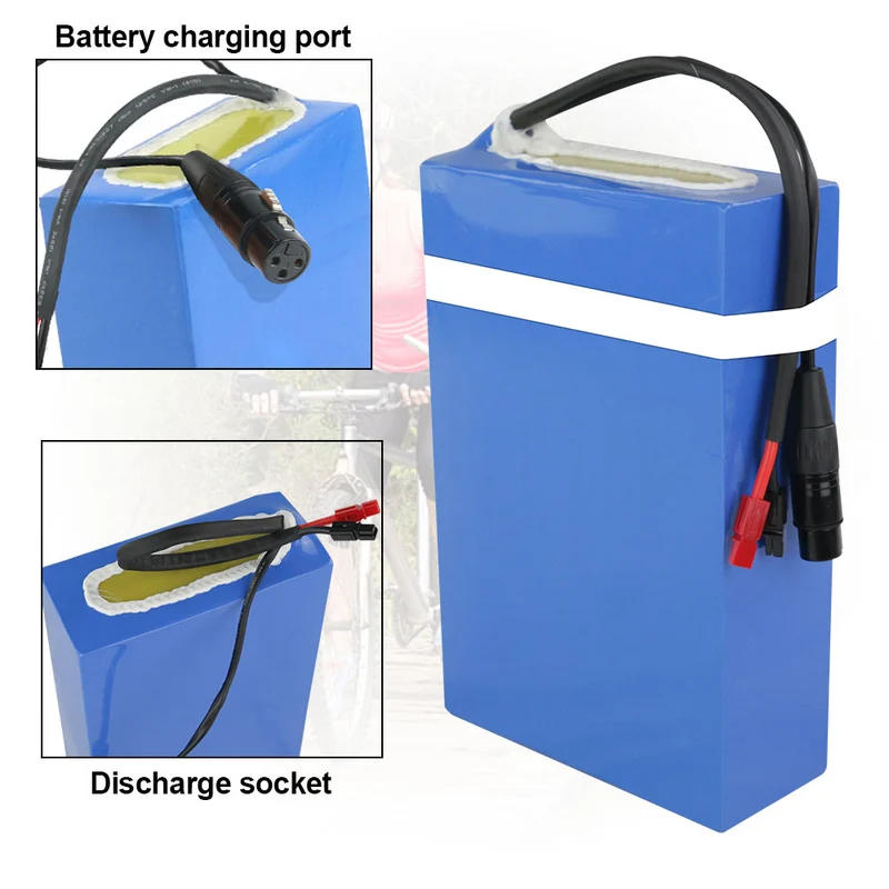 52V 20Ah battery black lithium-ion with 40A BMS for Outdoor ebike D034