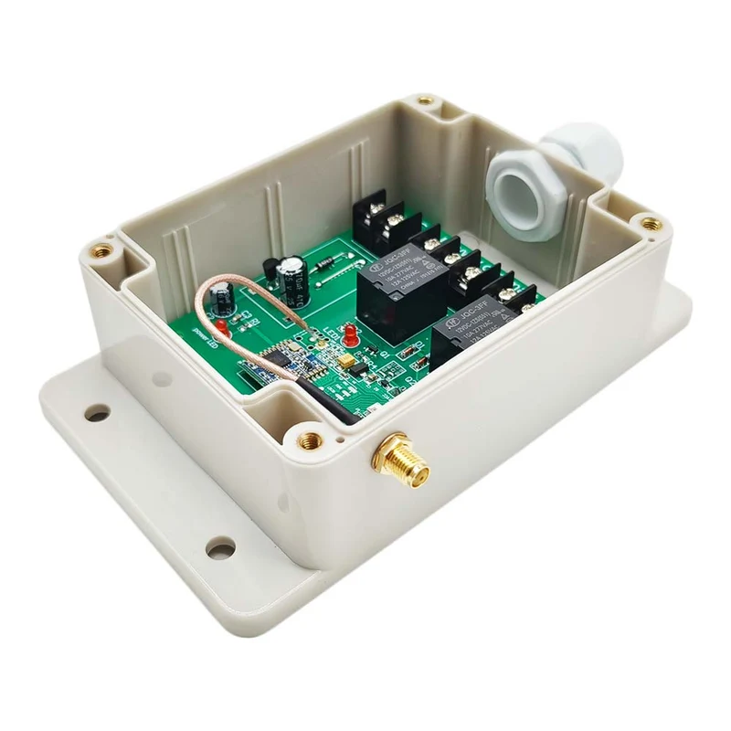 CC interrupteur sans fil récepteur sortie contact sec 2 voies 10A 5km (Modèle: 0020686)